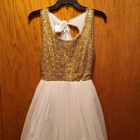 Sequined Girl Dress for Event or Outing Junior 3/4 - Picture 1 of 3
